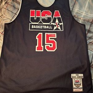 Team USA magic Johnson jersey